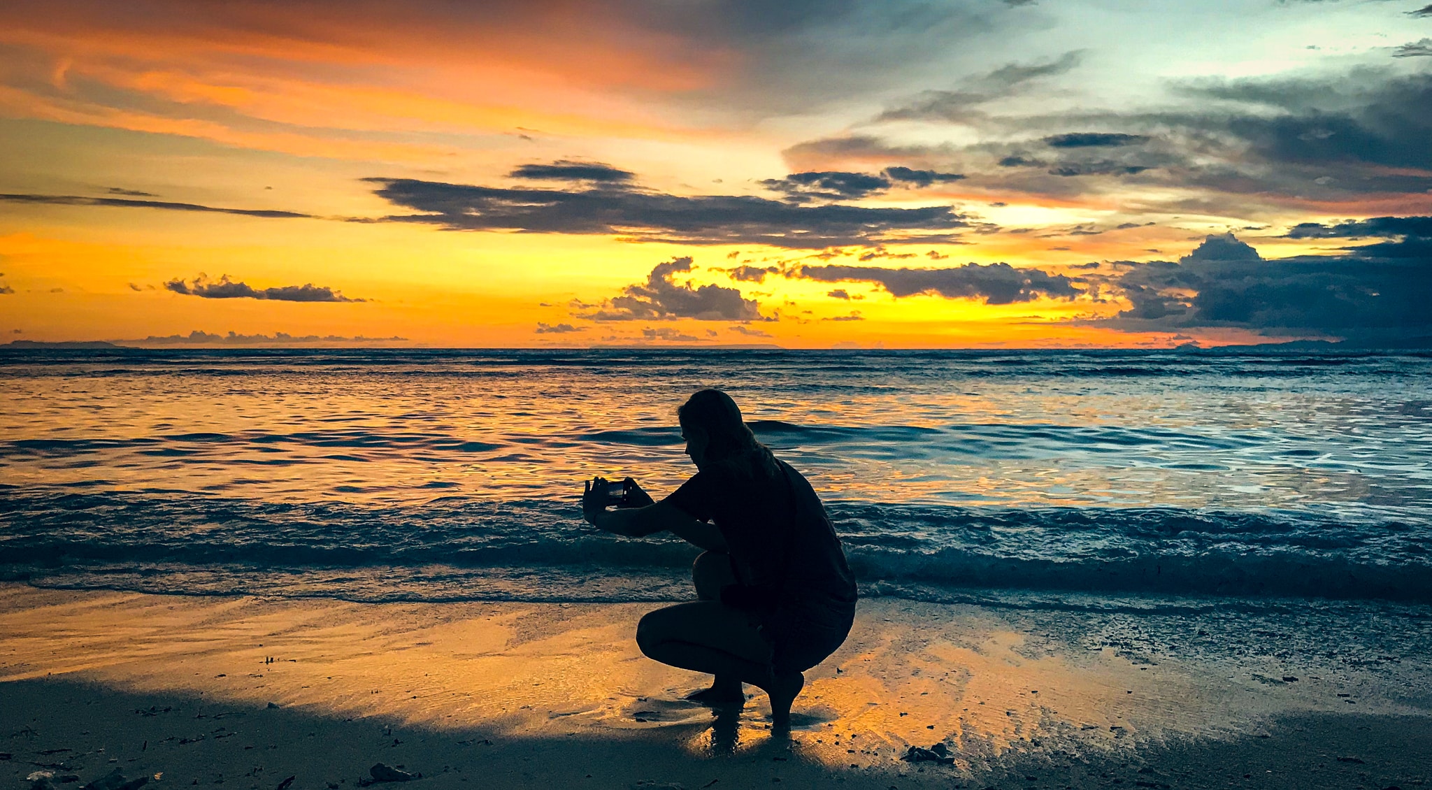 Sunsets on the Gili are the best during your time backpacking Indonesia