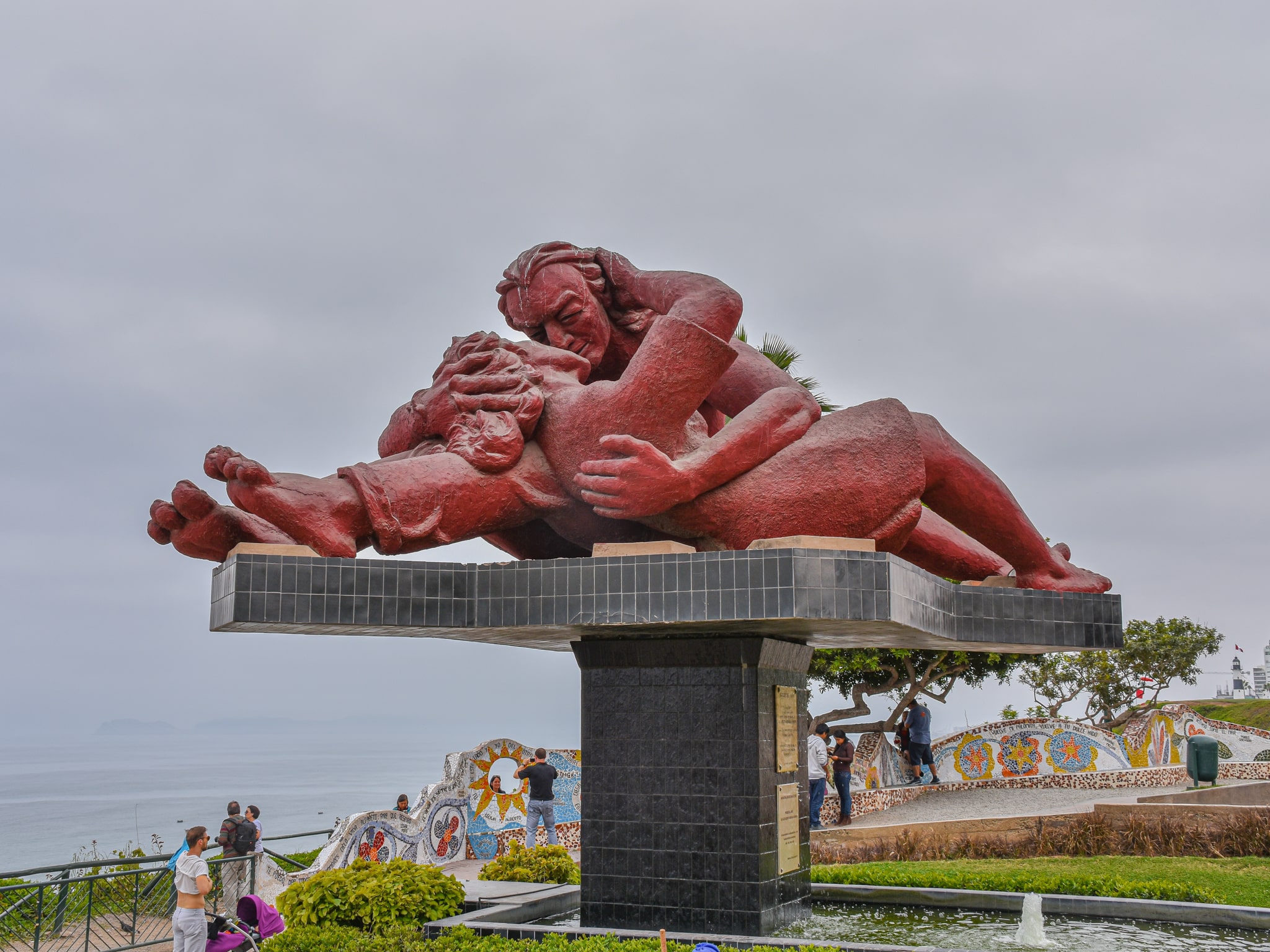 Lovers Park - somewhere I shouldn't be whilst backpacking Peru