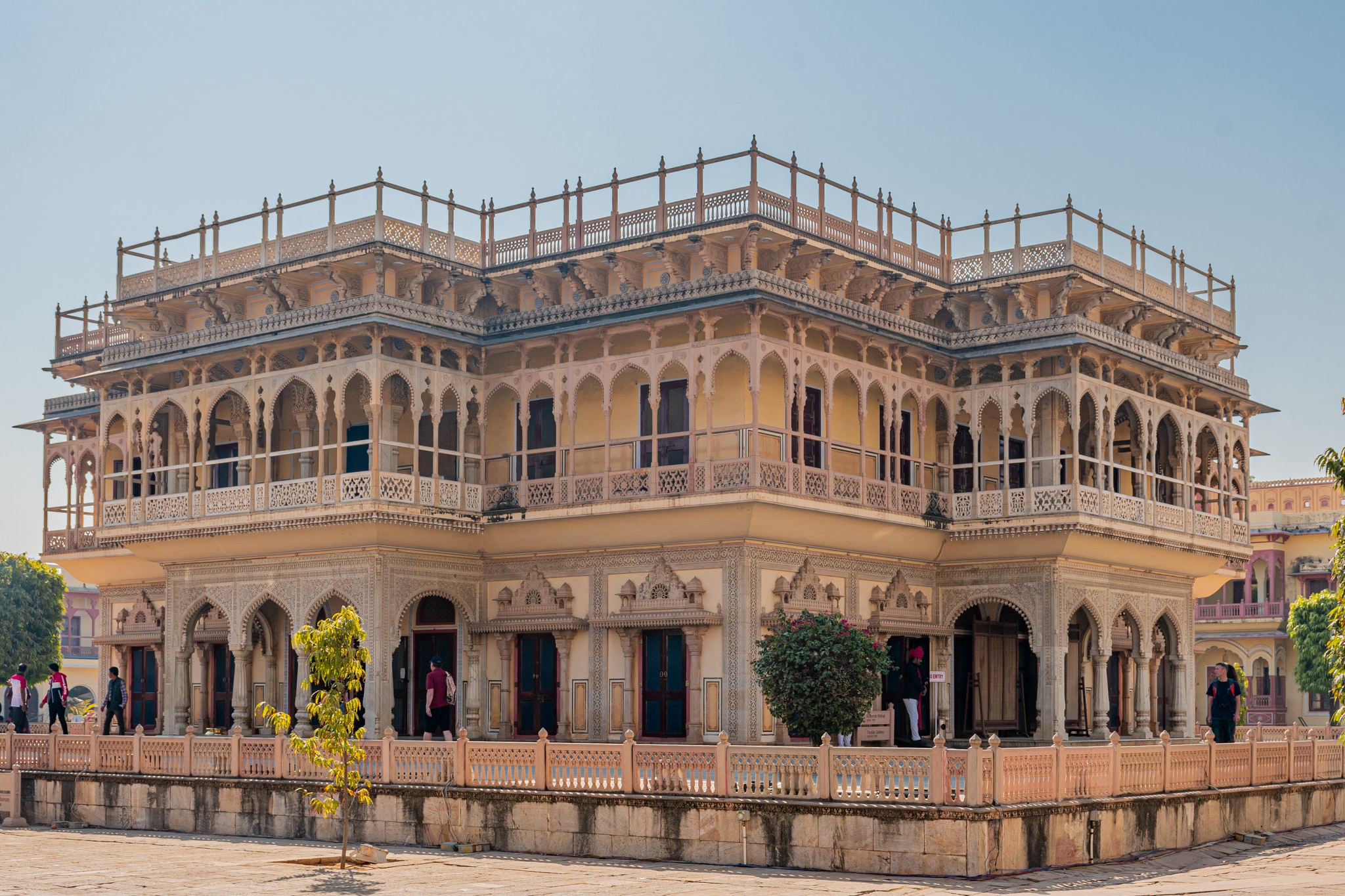 The Pj's are in there, the City Palace, part of India's Golden Triangle tour