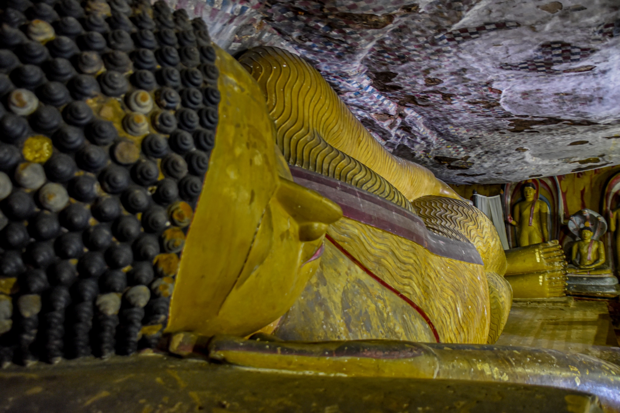 Backpacking Sri Lanka inside Dambulla caves