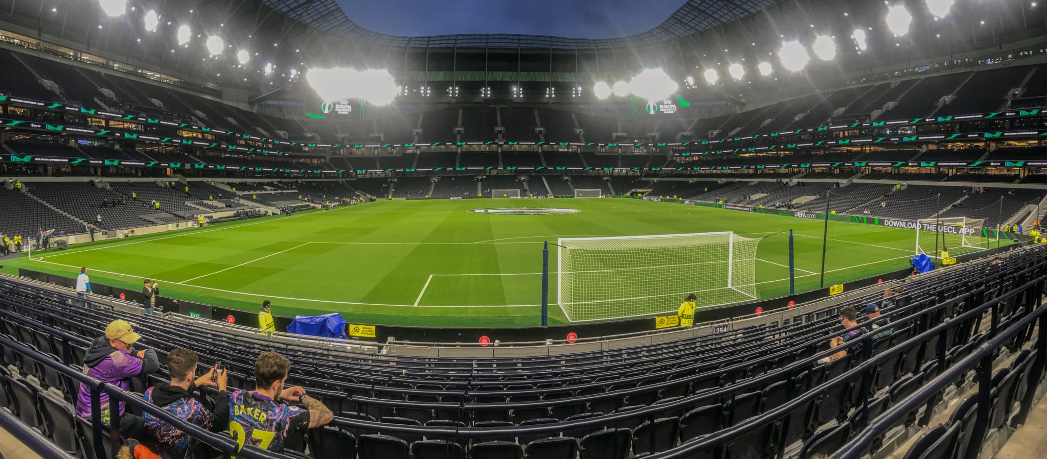 Backpacking the UK at a live sports game
