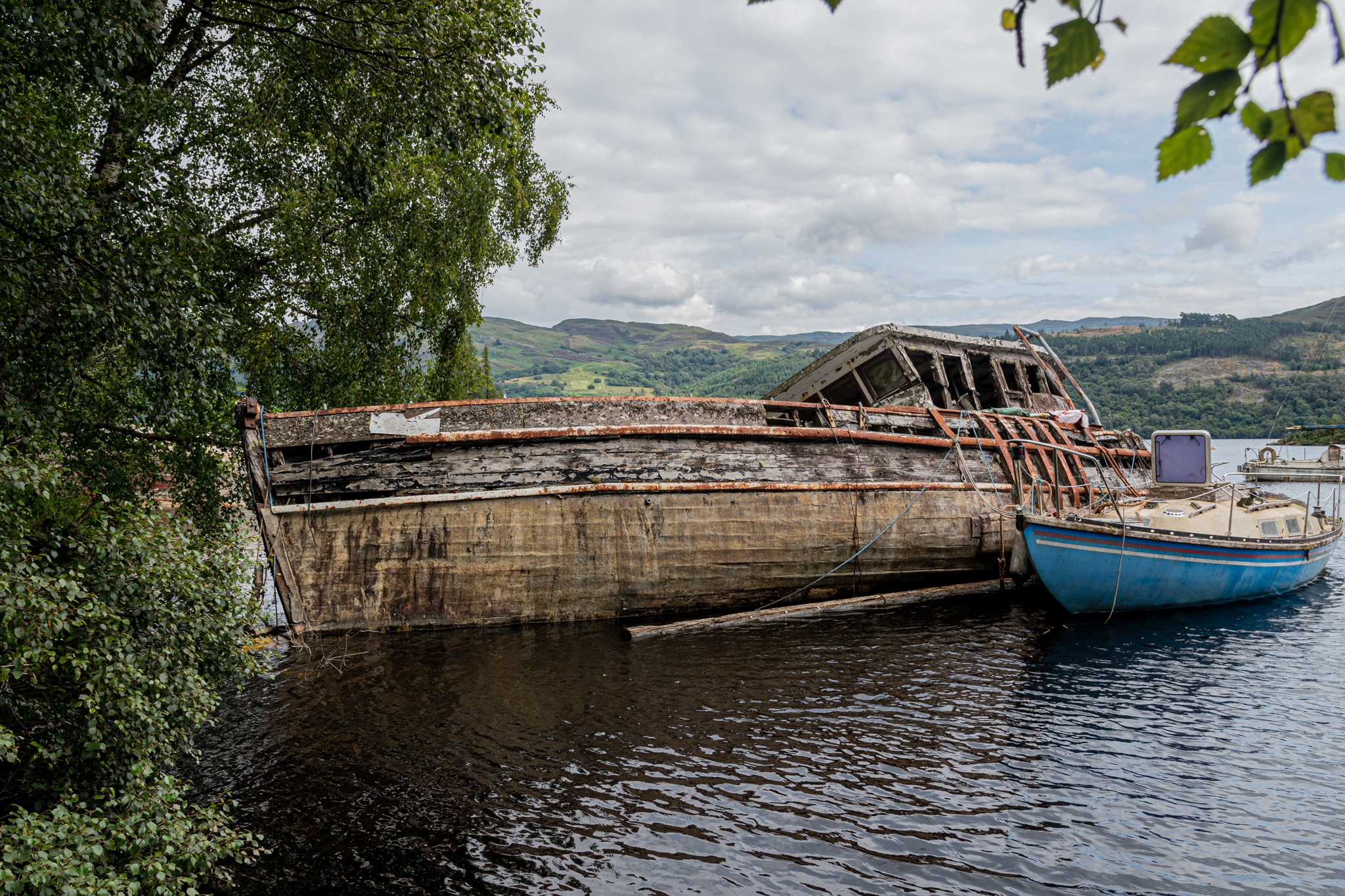 Backpacking the UK at Loch Ness